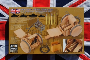 British ROTA TRAILER with 2 Pounder Ammunition Set